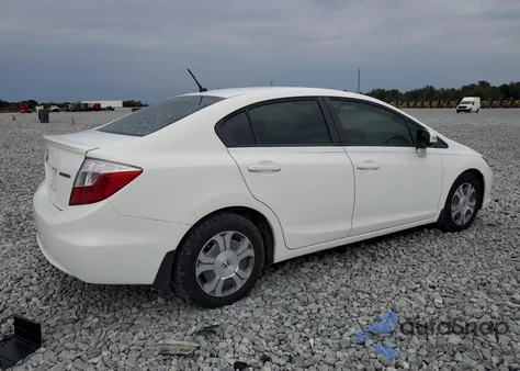 2012 Honda Civic Hybrid из США, поврежденный, VIN JHMFB4F24CS006900